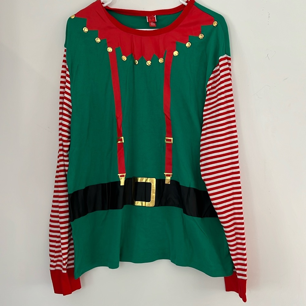 Men's Elf Pajamas - Top and Bottom - Size XXL